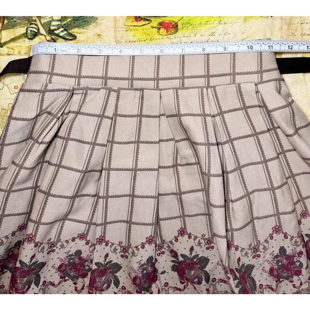 Ank Rouge Rose Pattern Skirt Castanets Club Camisole Shoujo Girl Himekaji Gyaru - Picture 15 of 16